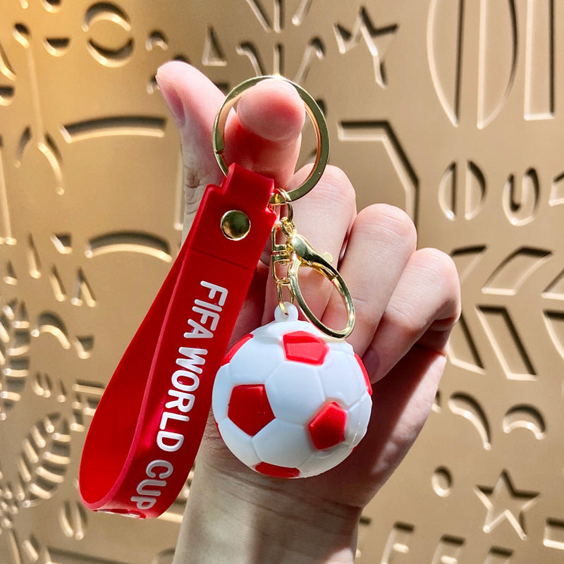 1pcs Celebrate Series Keychain, New Car Keychain Cartoon Sports - Cartoon Sports Football Keychain Bag Pendant Car Keychain Pendant Small Gift for Eid and birthday Gifts for Family and Friends