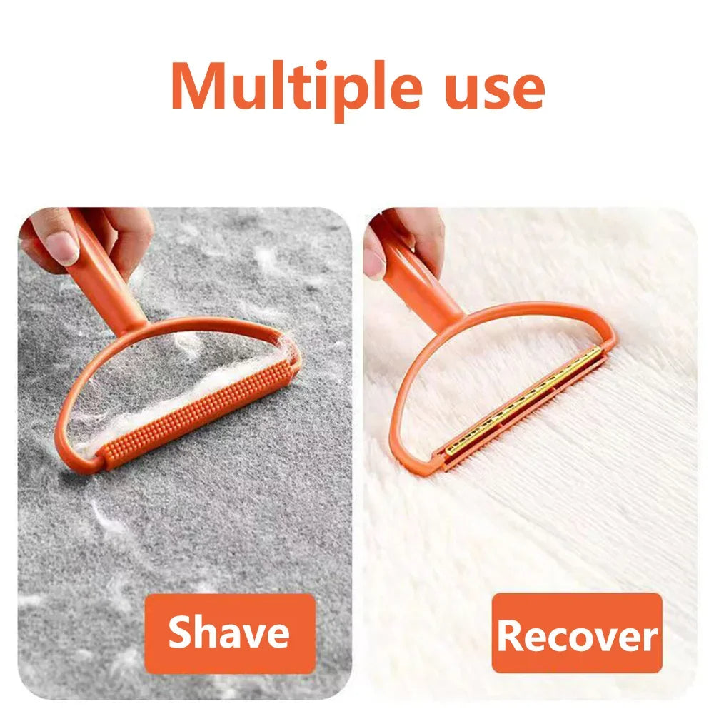 1 Pcs Manual Hair Removal Agent Carpet Wool Coat Clothes Shaver Brush Tool Coat Double Sided Hair Removal Ball Knitting Tool
