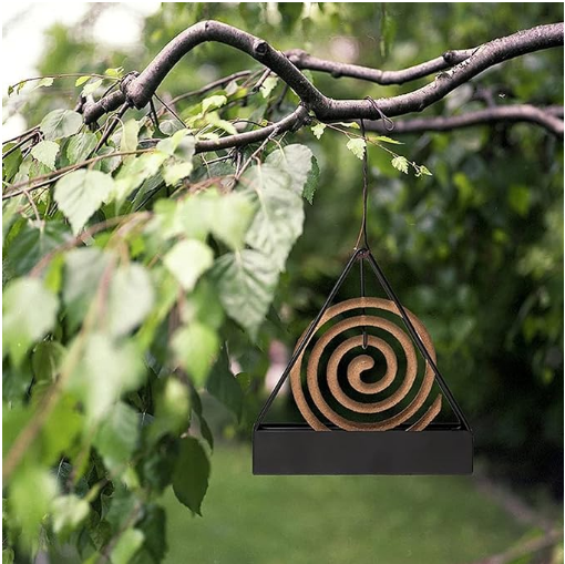 Creative Iron Mosquito Coil Holder Stable Triangular Fireproof Hanging Mosquito Coil Tray Home Supplies