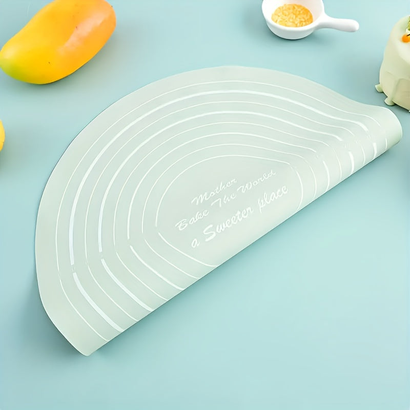 2pcs Silicone Baking Set | Healthy Non-Toxic, Rolling Mat + Rolling Pin, Special for Kneading & Rolling, Non-Slip, Non-Stick, Heat-Resistant, Easy to Store