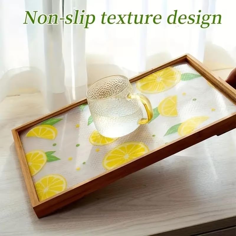 Fridge Mats, Kitchen Mat EVA Food Grade Multipurpose Washable Anti Slip Mat/Sheet for Fridge, Shelf Liners for Kitchen Shelves, Table, Kitchen Drawer mat - 45  x 150 cm