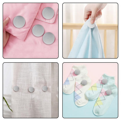 4pcs, Random Color Quilt Fasteners, Removable Bed Sheet and Duvet Cover Clips, Household Bedding Accessories, Prevent Quilt Shifting, Reusable