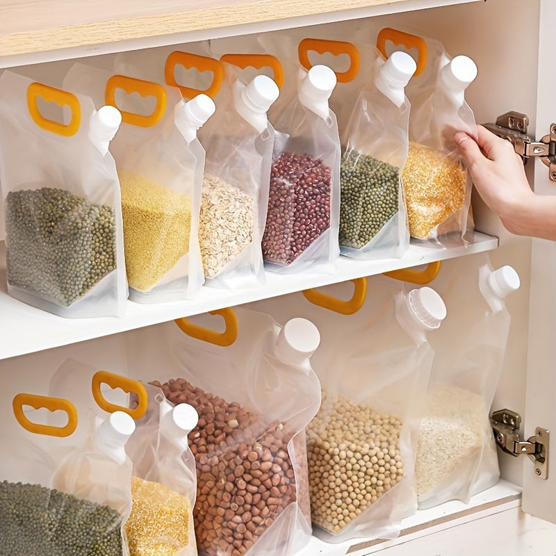Multi-Purpose Food Storage Bags, Reusable Sealed Bags for Storing Rice, Various Grains, And Spices, Ideal for Kitchen And Fridge Use