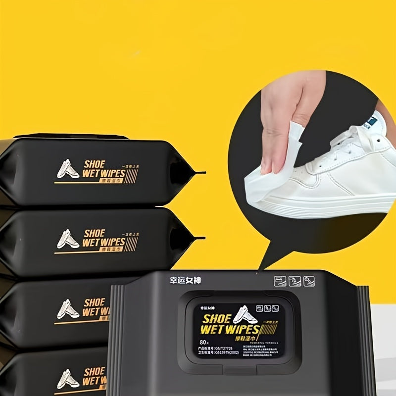 Portable Outdoor Shoe Cleaner Wipes - Powerful Disposable Sneaker Cleaning Cloths for White Shoes Sneakers Cleaning Kit