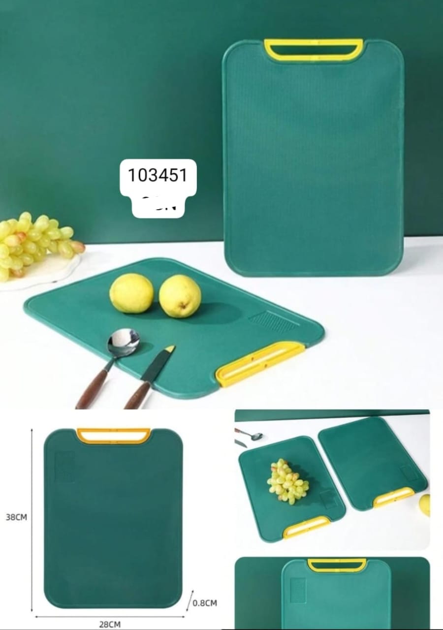 Double-sided PE Chopping Board Anti-mildew Non-slip Round Rotatable