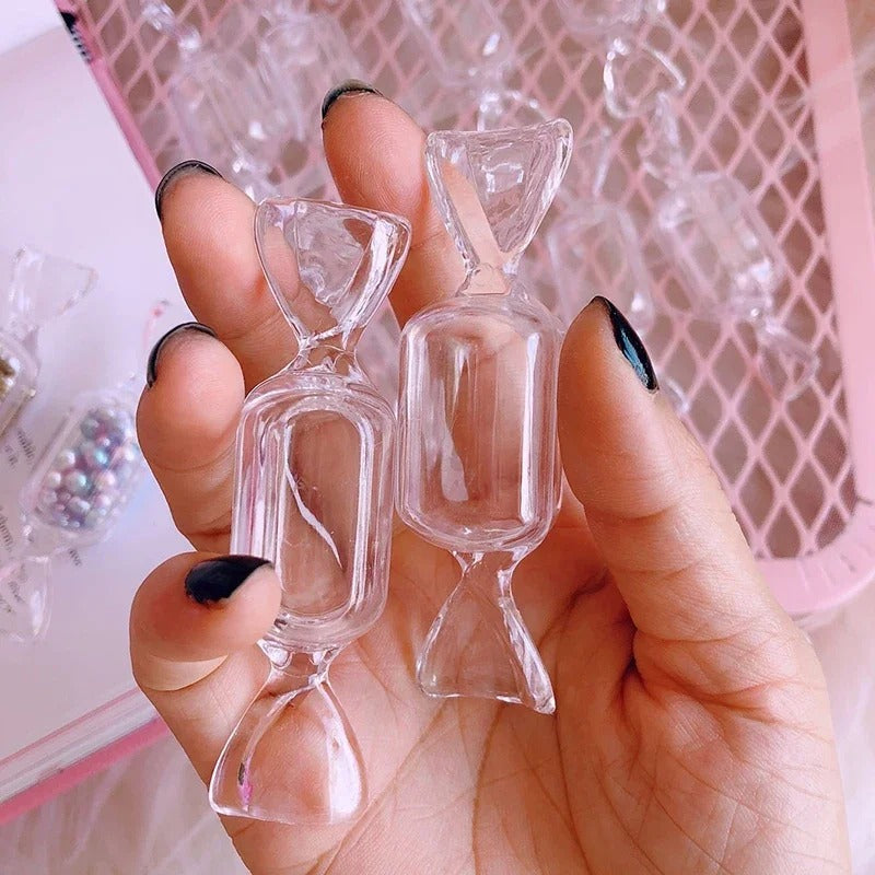 Mini Transparent Storage Box Creative Plastic Candy Ring Earrings Necklace Boxes Holder Showcase Jewelry Organizer