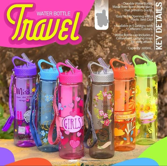 Travel Water Bottle Capacity : 600 ml