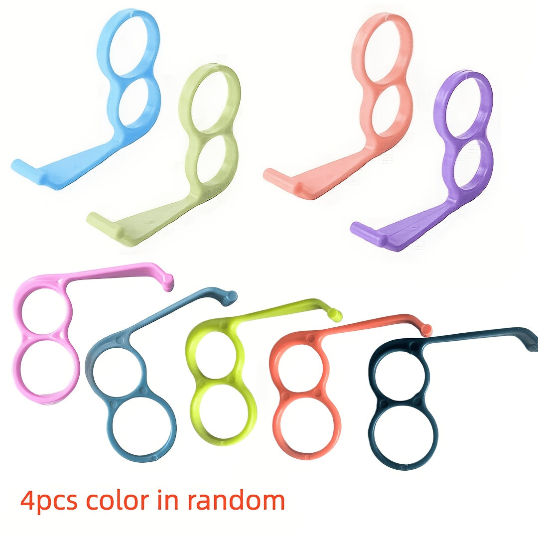 2pcs Random Color Phone Grip Holder Finger Ring Support Plastic Cellphone Handheld Bracket Desktop Mount Stand Bracket