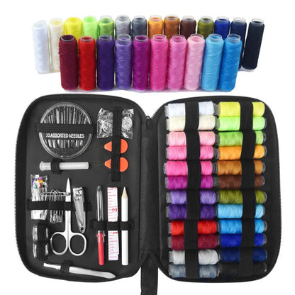 98 pcs Sewing Kit Sewing Box Sewing Storage Accessories Knitting Needles Needlework Tools Elliptical Balbox Needle and Thread Box Home Practical