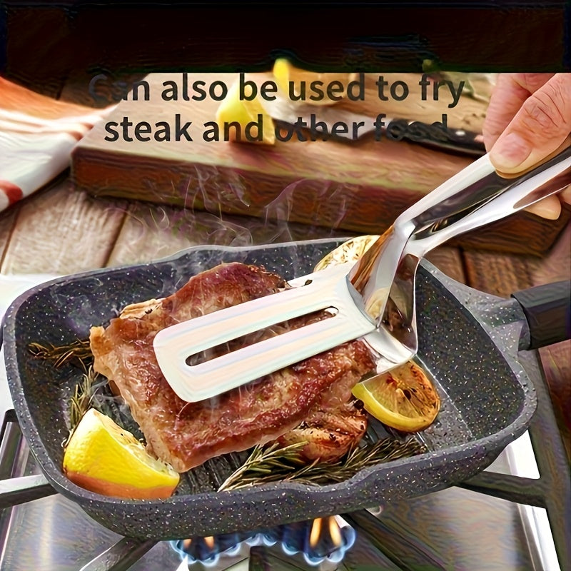 Stainless Steel Grilling Tongs for Fish And Meat, Versatile for Grilling Meat, Fish, Pancakes, And Bread, Featuring a Non-Slip Grip, Suitable for Korean BBQ, Fried Fish, And More. A Must-Have in The Kitchen