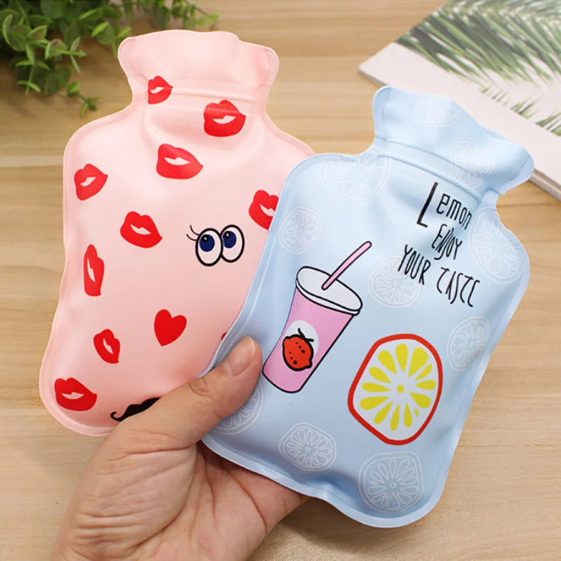 Mini Hot Water Bag Water-filling Hot-water Bag For Female Warm Belly Hands And Feet Cute Warm Water Bag Keep On Hand Warmer Hot Water Bottle Bags