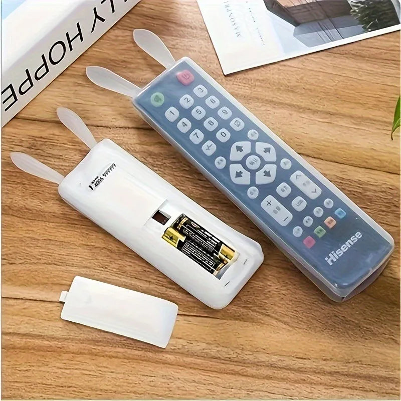 1 Pcs Dustproof Silicone Remote Control Covers TV & AC Remote Control Case Dust Protect Storage Bag