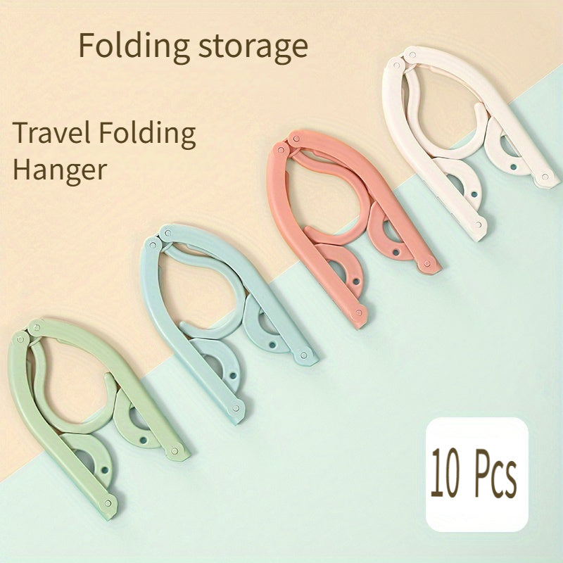 Folding Travel Hangers Portable Folding Clothes Hangers Travel Space Saving Foldable Clothes