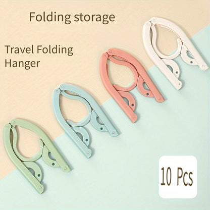 Folding Travel Hangers Portable Folding Clothes Hangers Travel Space Saving Foldable Clothes