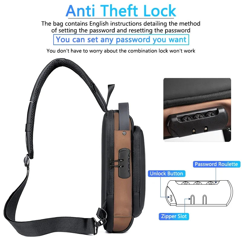 Chest Bag Multifunction Crossbody Sport Running Travel Sling Pack . high quality