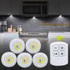 Wireless Kitchen Light with Remote Control, Dimmable Night Lamp, Battery Powered, Under Cabinet, LED Lights for Closet, Bedroom