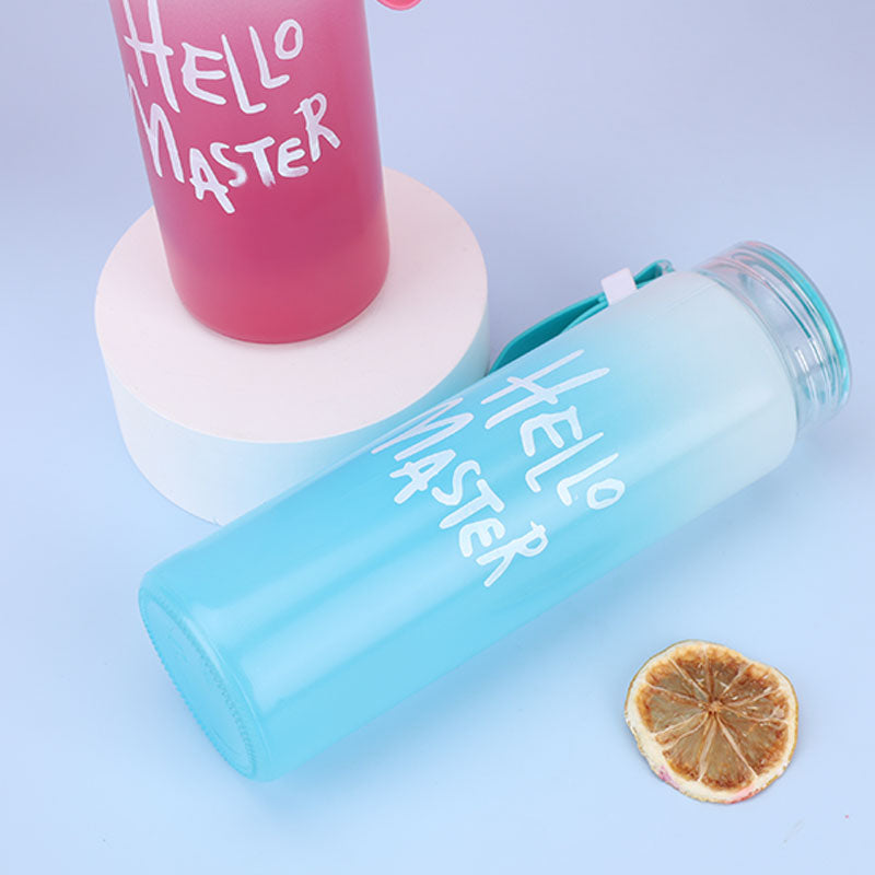 Hello Master Glass Water Bottle  -  New  beautiful design