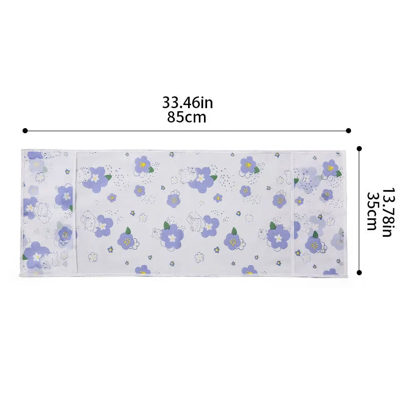Microwave Dust Cover Waterproof Double Pocket Storage Bag Microwave Oven Cover