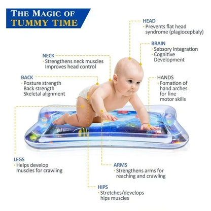 Happy Tummy Time Water Play Mat for Babies size 69x50x8cm