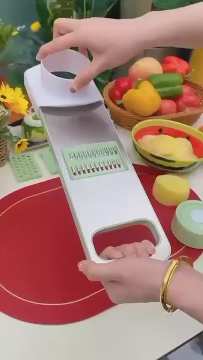 5-in-1 Stainless Steel Mandoline Slicer & Vegetable Grater Set
