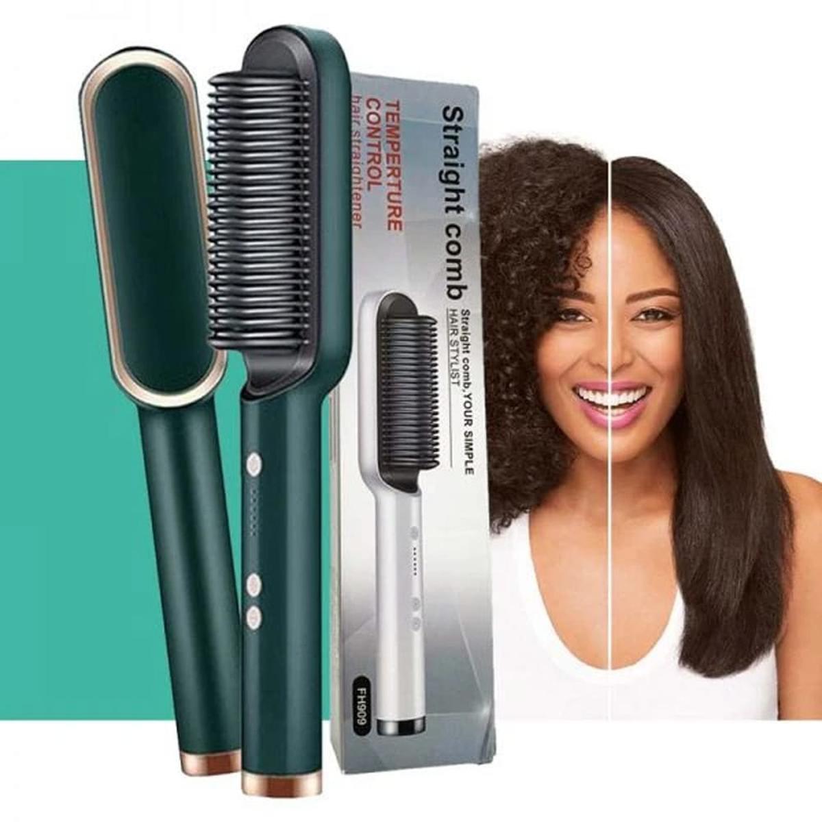 Professional 909 Hair Brush Straightener