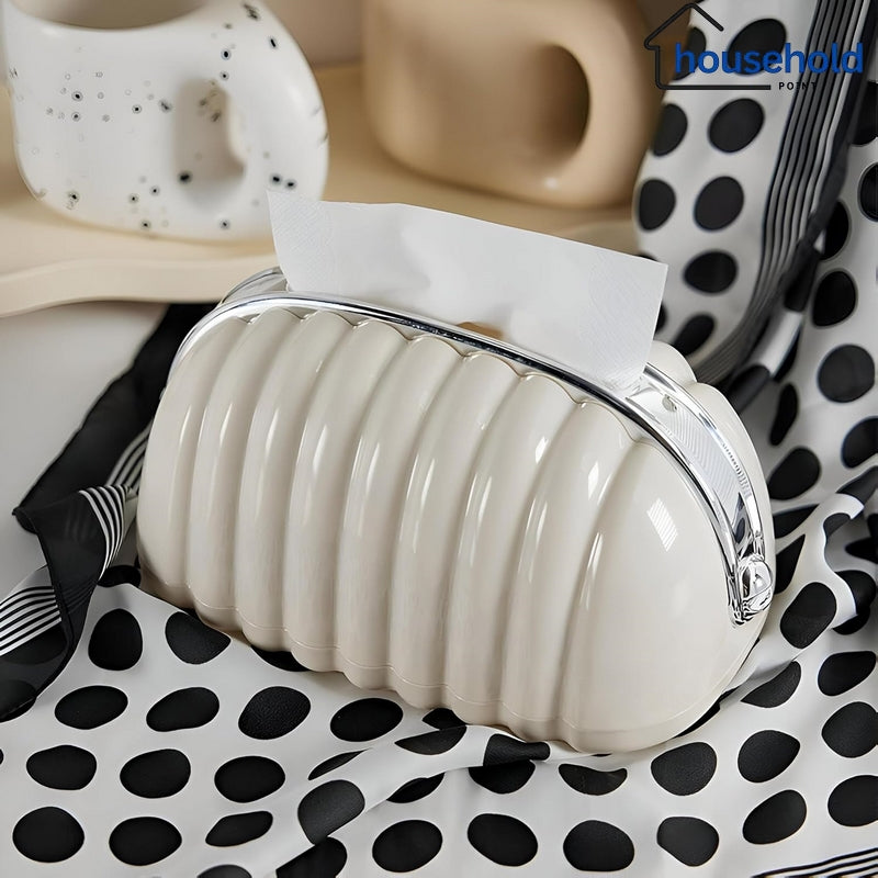 Elegant shell tissue box