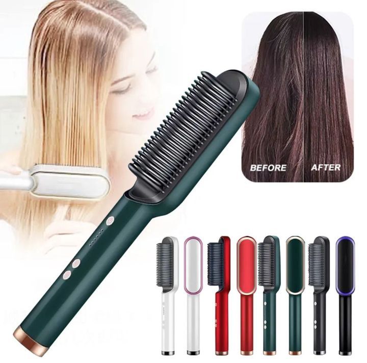 Professional 909 Hair Brush Straightener