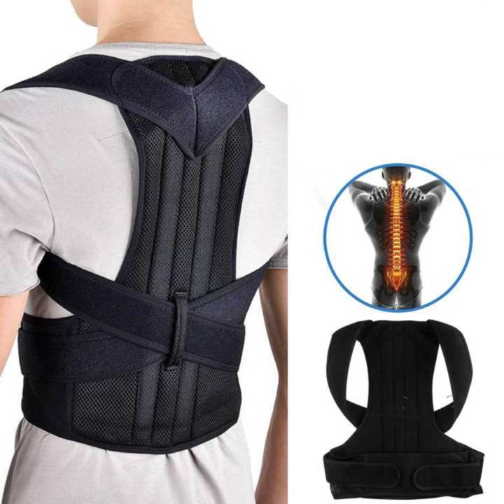 Back posture corrector belt with metal rode