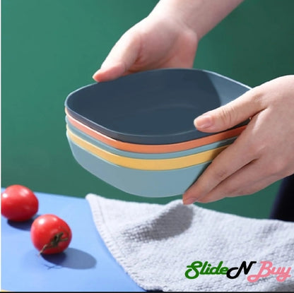 Premium Wheat Straw Snack & Serving Plates Set