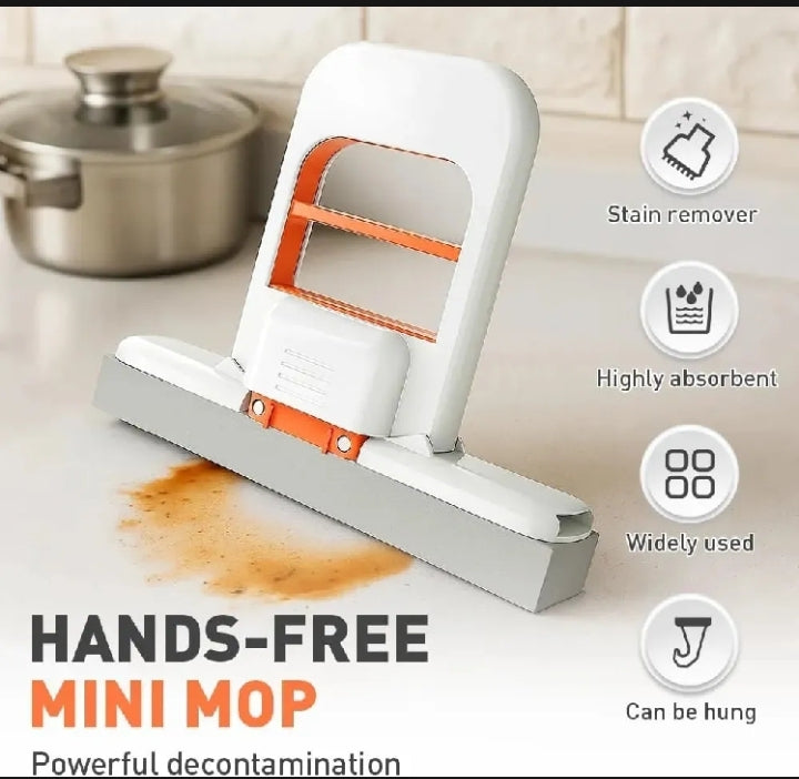 2-in-1 Foldable Silicone Squeegee Cleaner