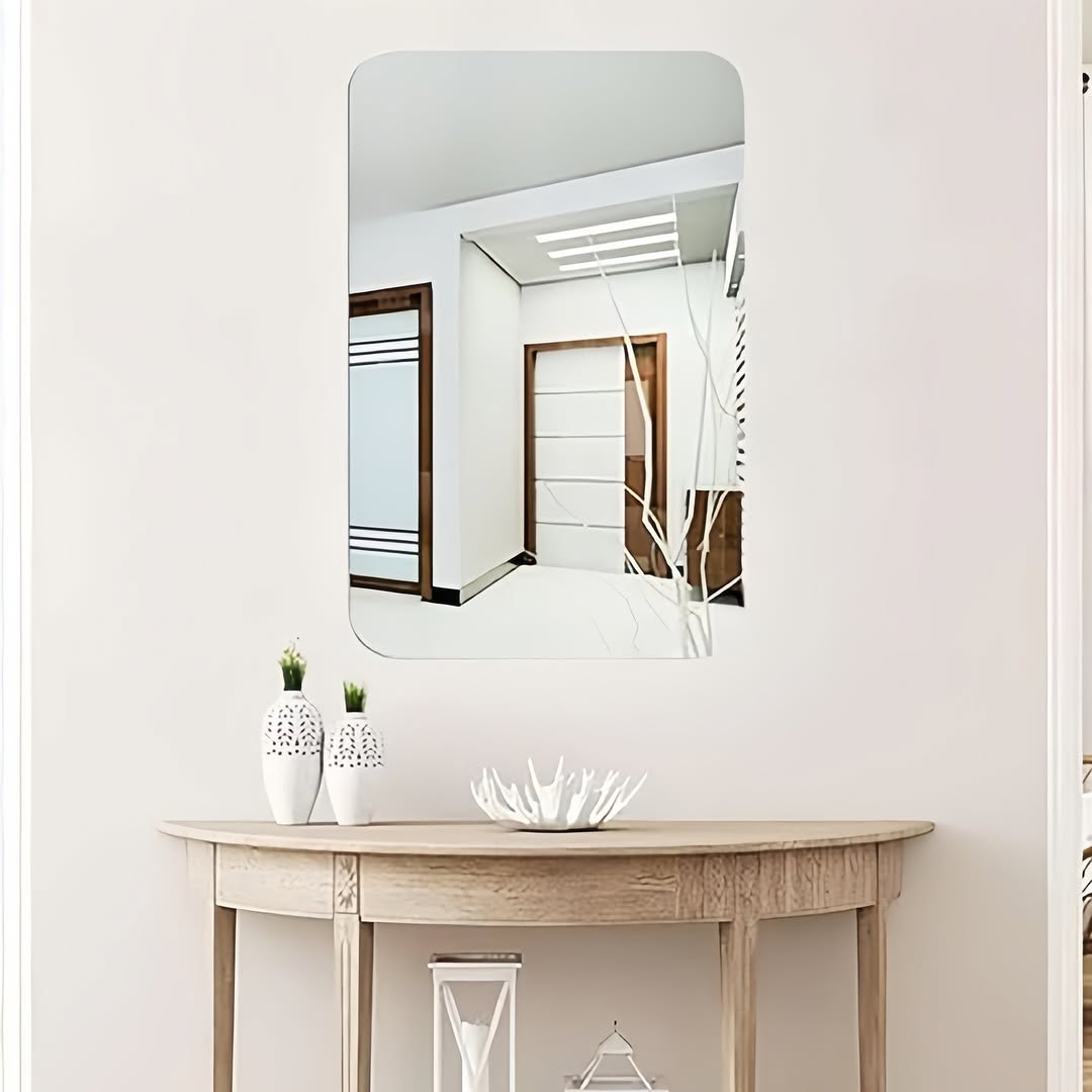 Rectangle & Oval Shape mirror wall stickers