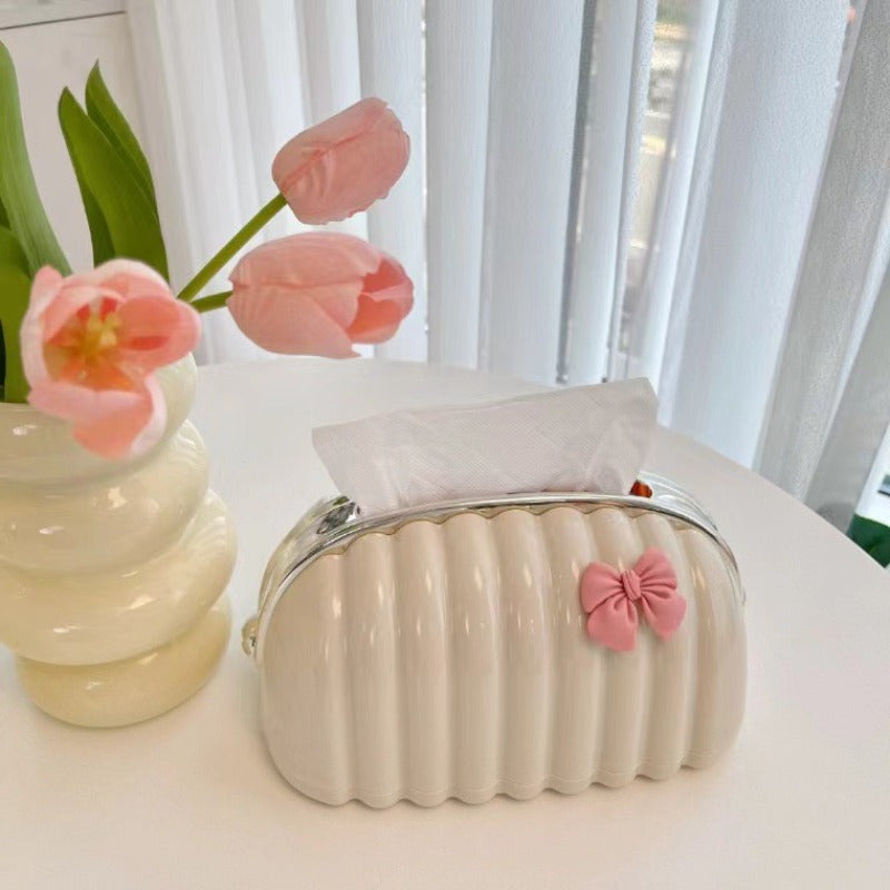 Elegant shell tissue box