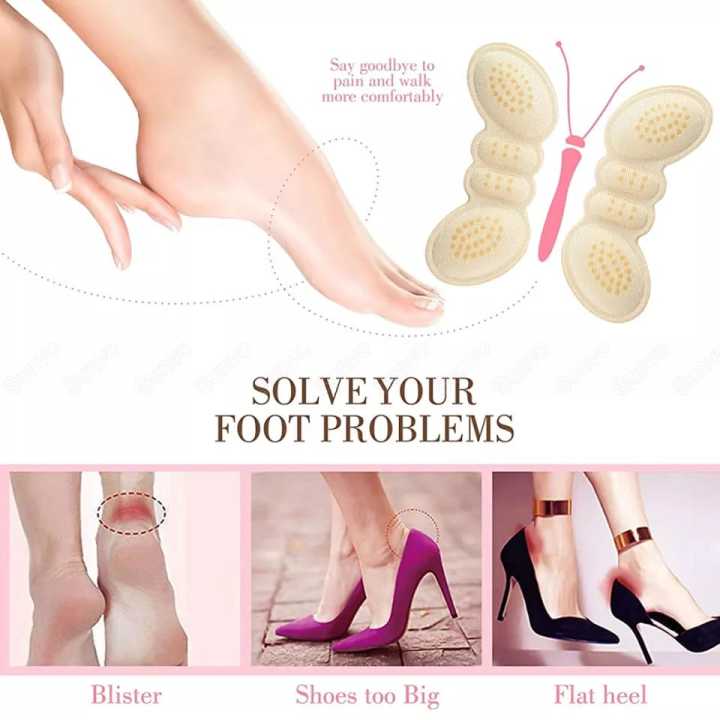 1 pair Butterfly shoe shape insole support