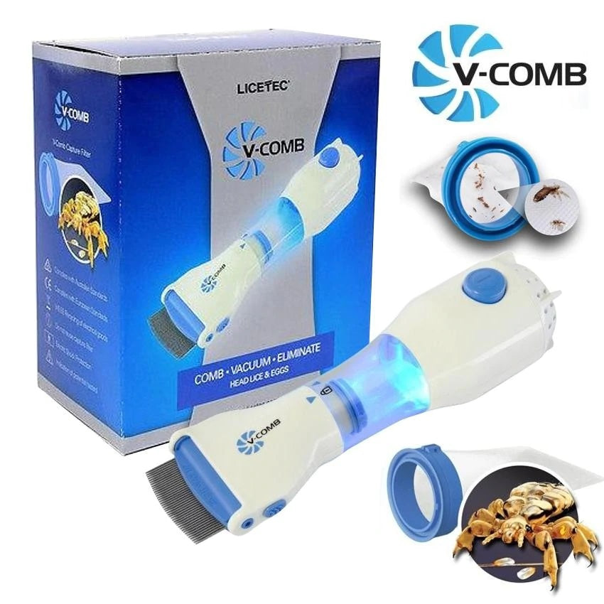 V-Comb Electronic Head Lice Removal Machine – Anti-Lice Steel Comb