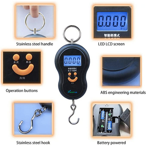 50KG Digital LED Screen Luggage Portable Weight Scale