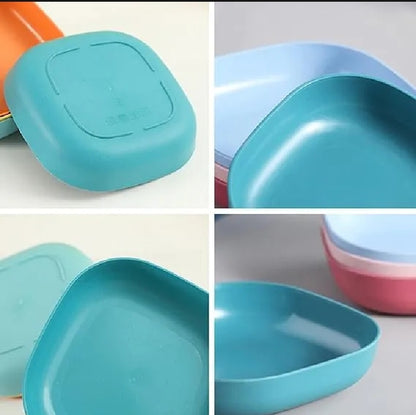 Premium Wheat Straw Snack & Serving Plates Set