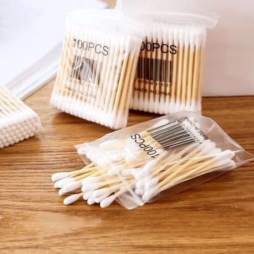 Pack of Wooden cotton buds