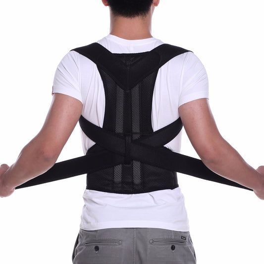 Back posture corrector belt with metal rode