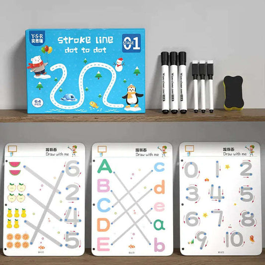 Reusable Magical Tracing Activity Work Book Set