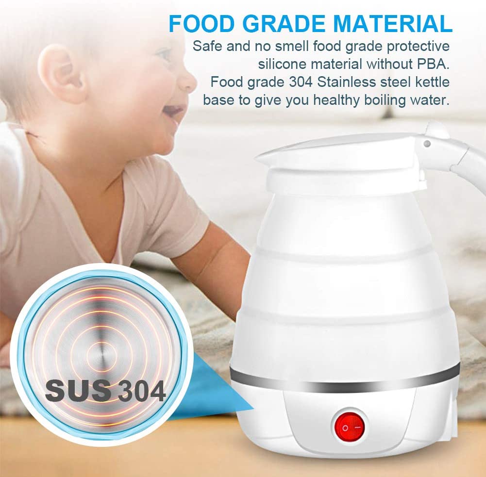 Portable folding electric kettle