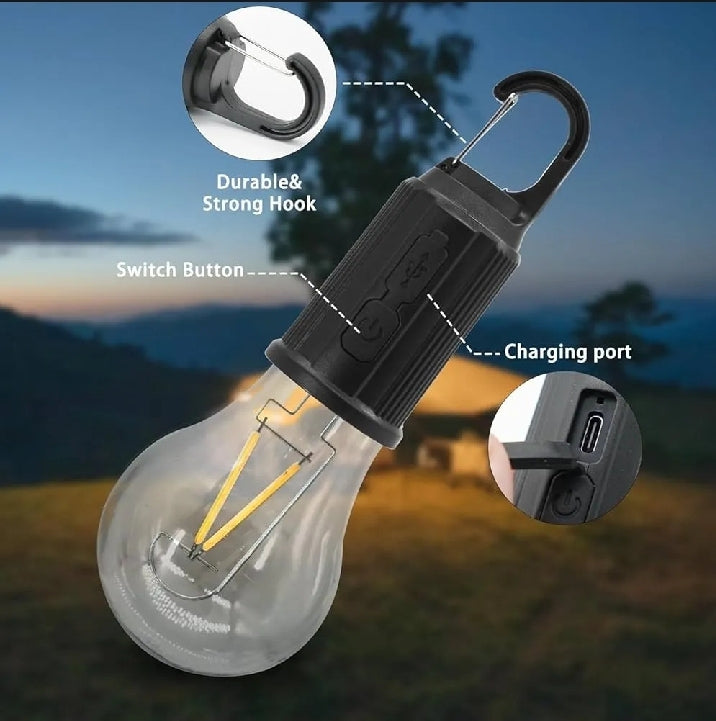 USB Rechargeable LED Hanging Bulb