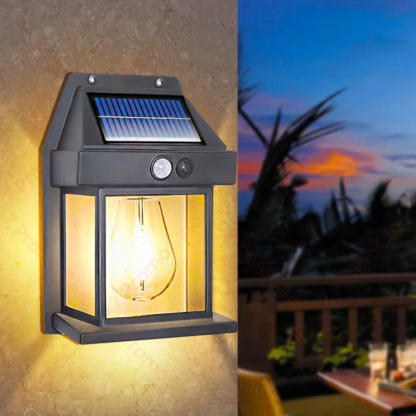 Solar Powered Outdoor Wall Lantern Light