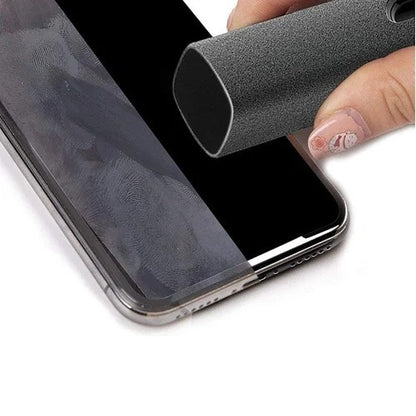 2-in-1 Phone Screen Cleaner Spray & Microfiber Cloth Set
