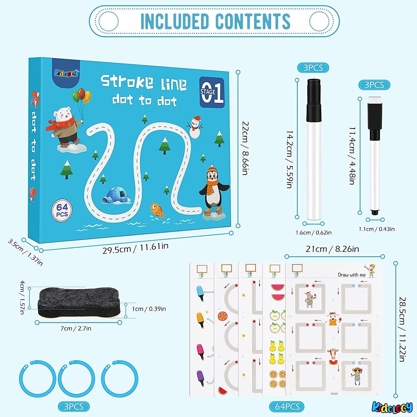 Reusable Magical Tracing Activity Work Book Set