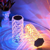 Crystal lamp with 16 Color touch and remote control