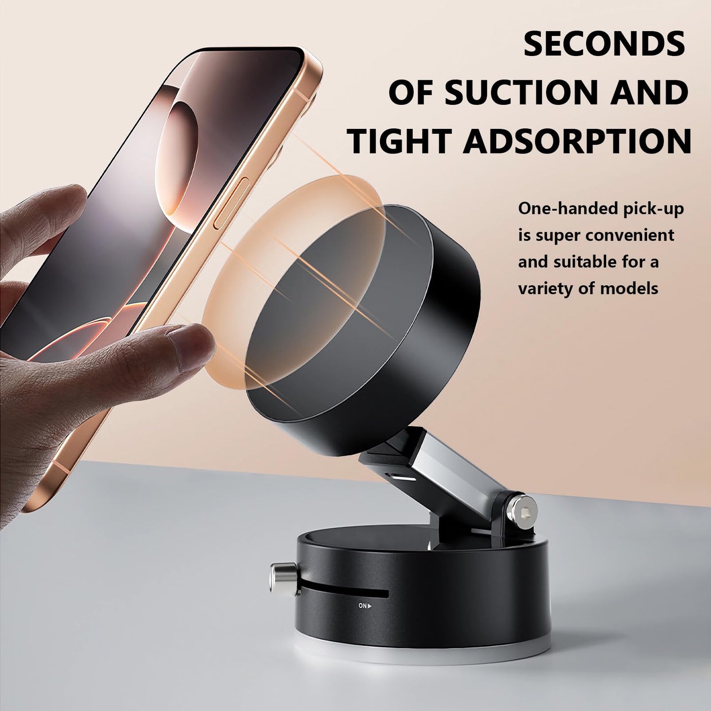 Foldable Mobile Phone Holder - Vacuum Suction Cup Holder
