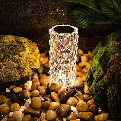 Crystal lamp with 16 Color touch and remote control