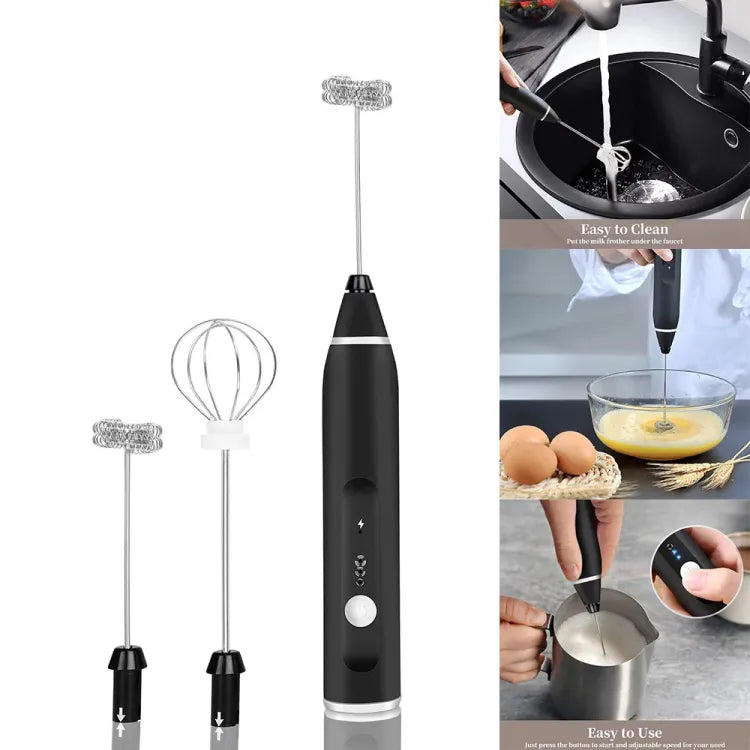 Rechargeable Electric Milk Frother & Coffee Beater