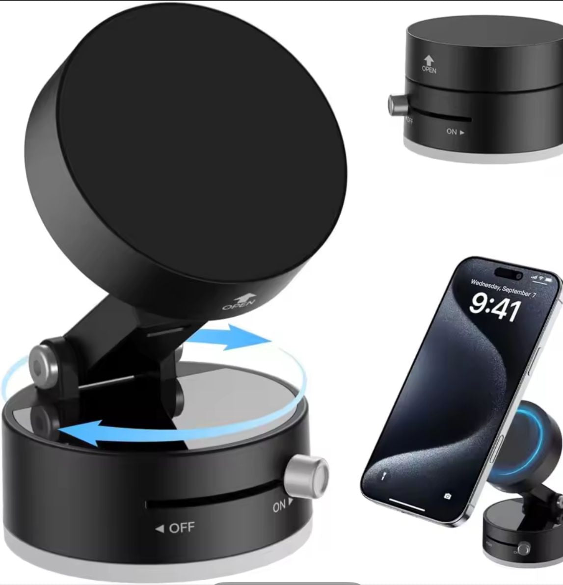 Foldable Mobile Phone Holder - Vacuum Suction Cup Holder