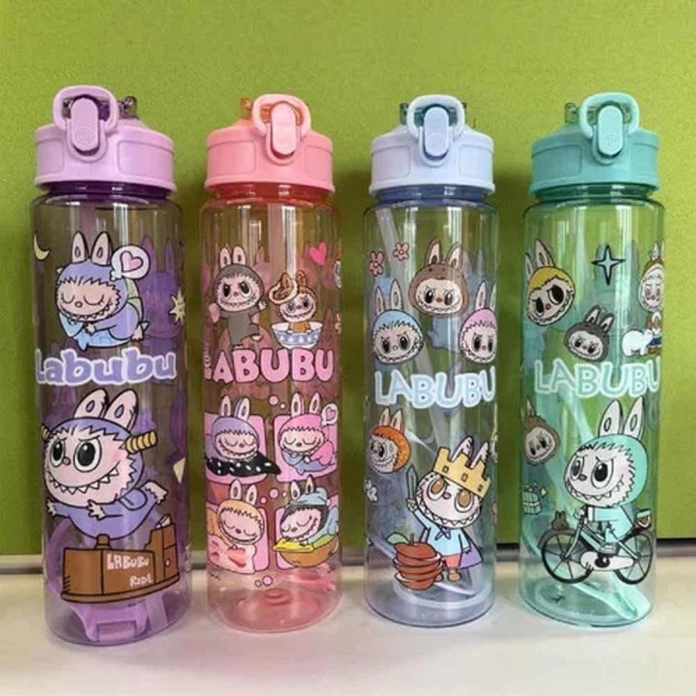 Labubu printed water bottle